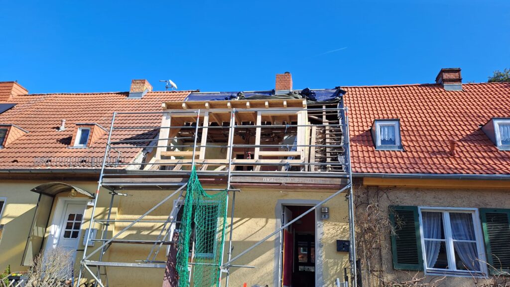 die neue Gaube ist fertiggestellt